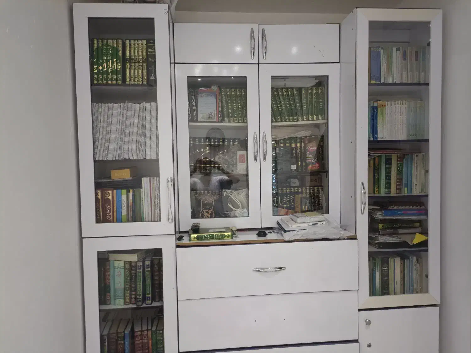 کمد دیواری و کتابخانه|کتابخانه، شلف، قفسههای دیواری|قم, زنبیل آباد|دیوار