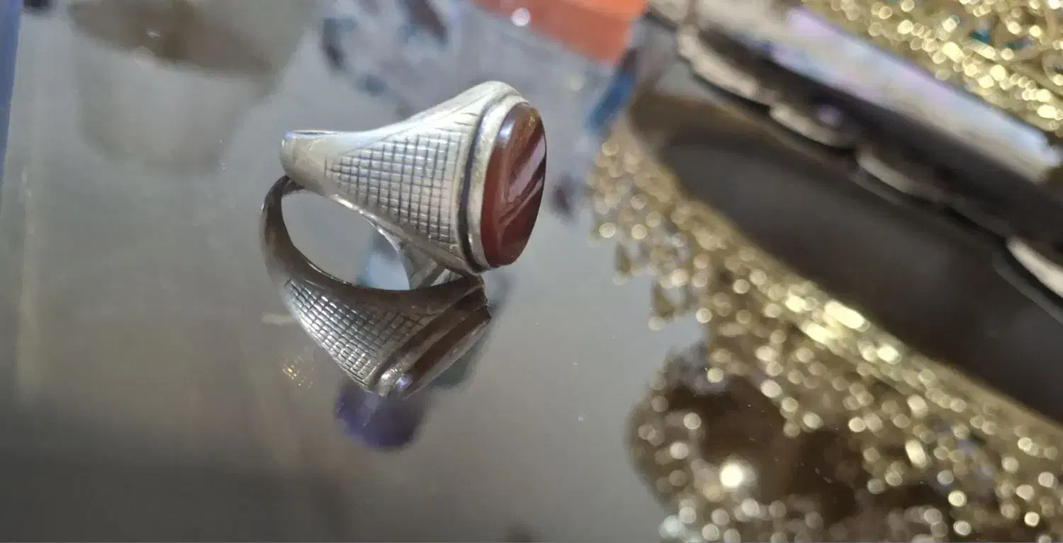 انگشتر نقره عقیق یمنی اصل قدیمی|جواهرات|شاهدشهر, |دیوار