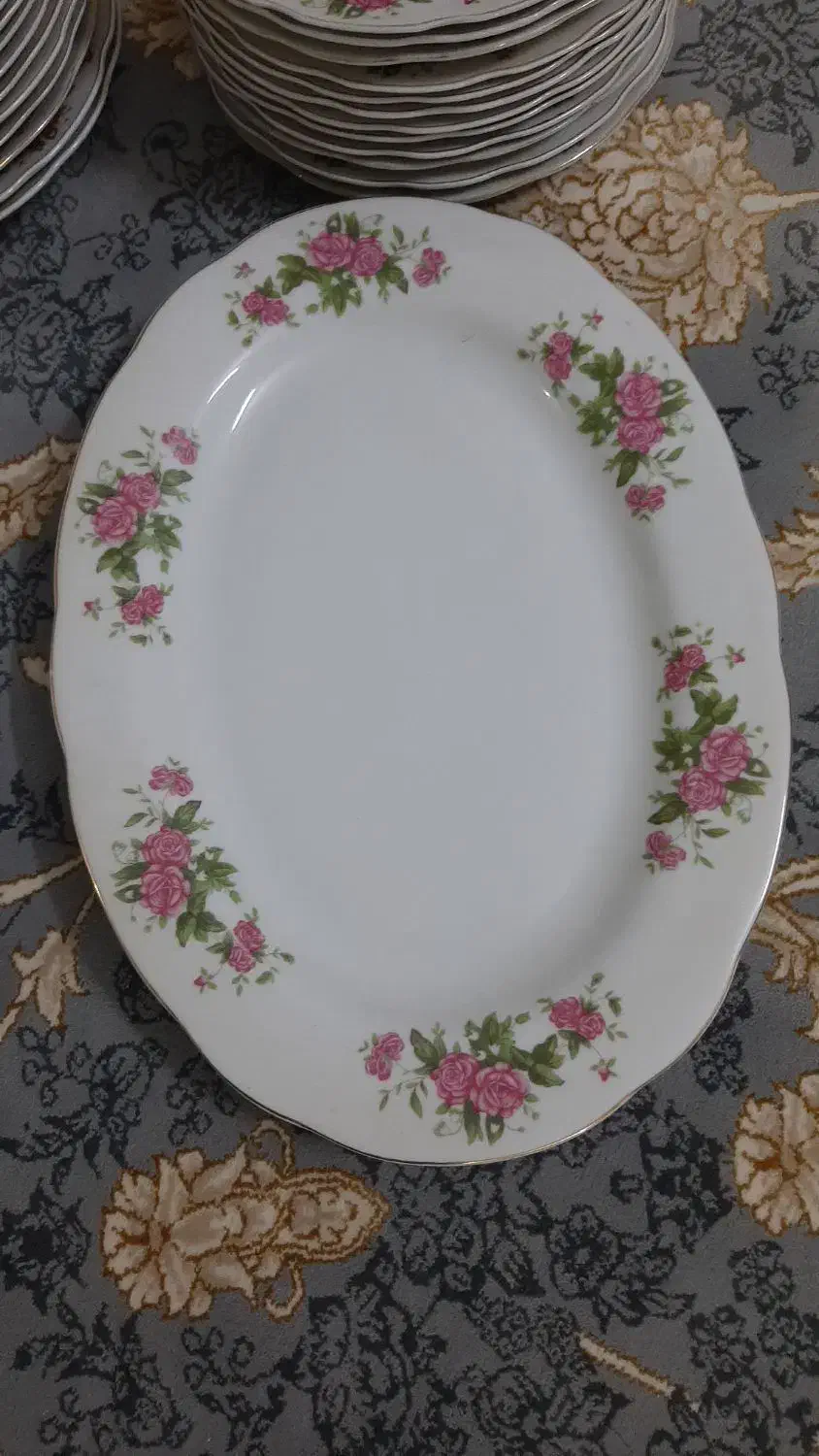 چینی گل سرخی|ظروف سرو و پذیرایی|گرگان, |دیوار