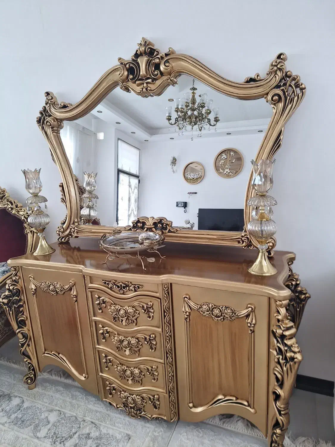 کنسول چوبی شیک|بوفه، ویترین، کنسول|قم, شاه ابراهیم|دیوار