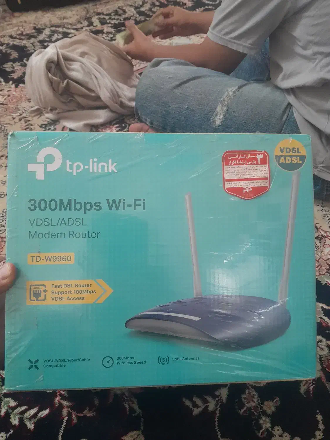 tp-link TD-W9960 دو آنتن و چهار پورت|مودم و تجهیزات شبکه|کرمانشاه, |دیوار
