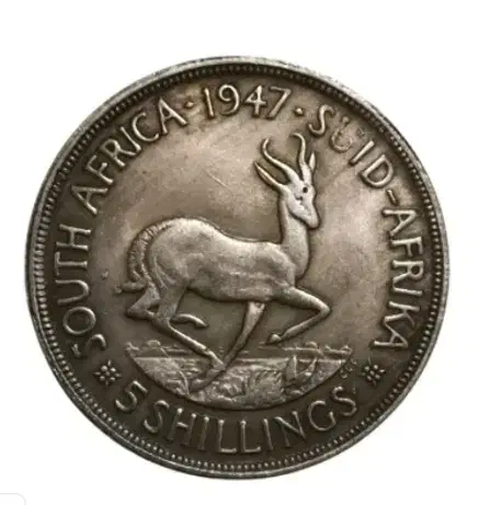 سکه 5 شیلینگ شاه جورج ششم 1947 میلادی|کلکسیون سکه، تمبر، اسکناس|شاهین‌شهر, عطار|دیوار