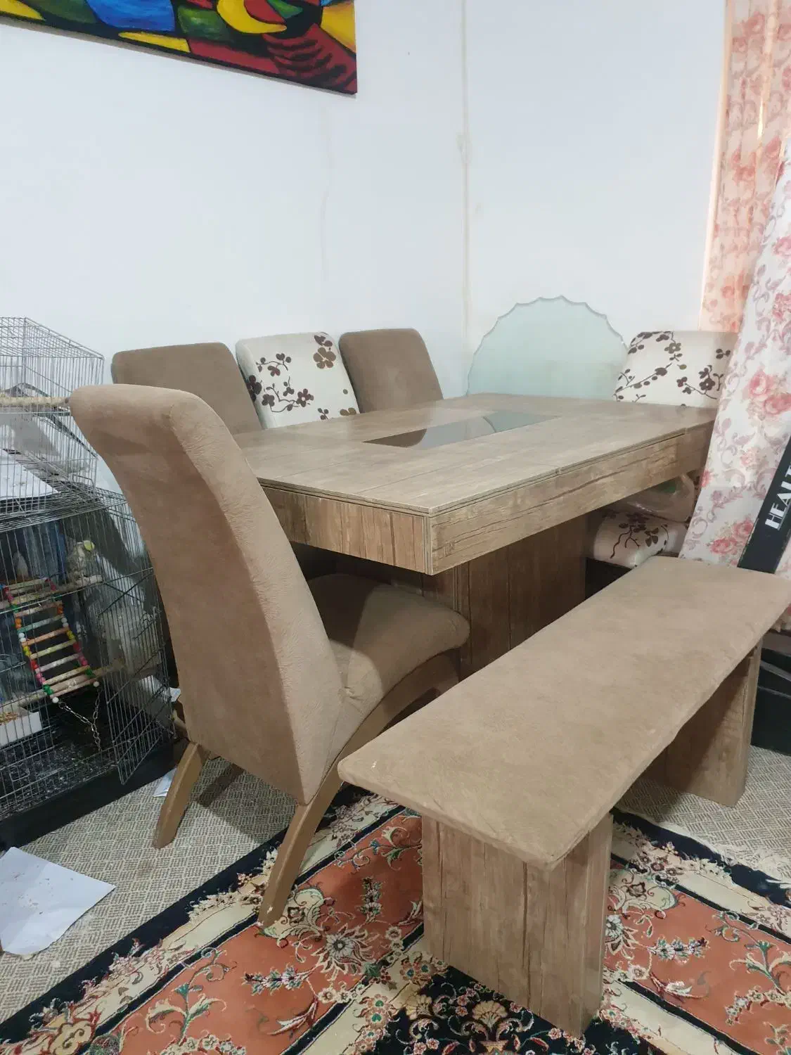 مبل ۷ نفره و میز ناهارخوری ۶ تا ۸نفره|مبلمان خانگی و میز عسلی|سرخرود, |دیوار