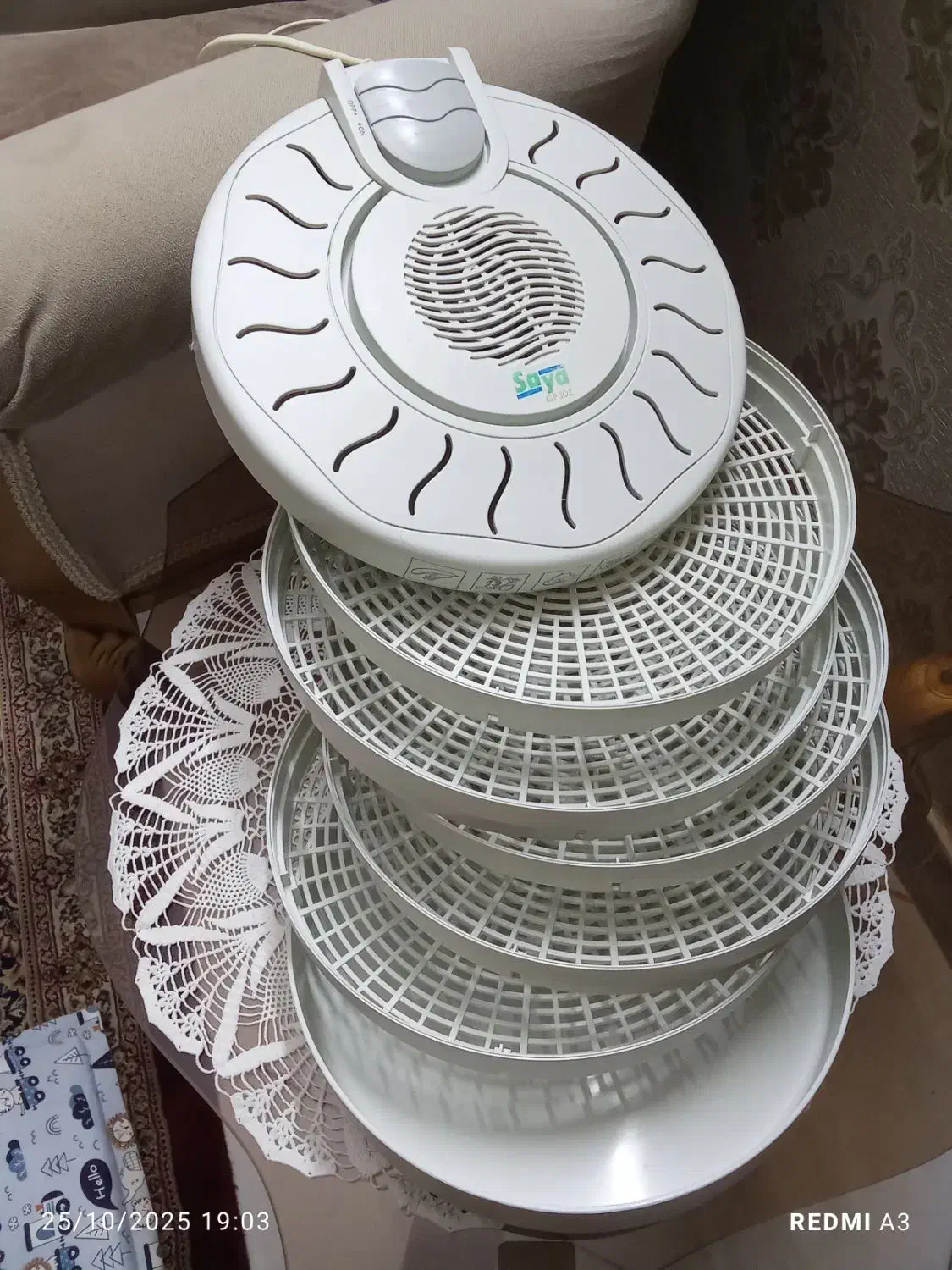 میوه خشک کن SaYa نوسالم پنج طبقه مناسب این فصل|سایر لوازم برقی|مشهد, تربیت (صدف)|دیوار