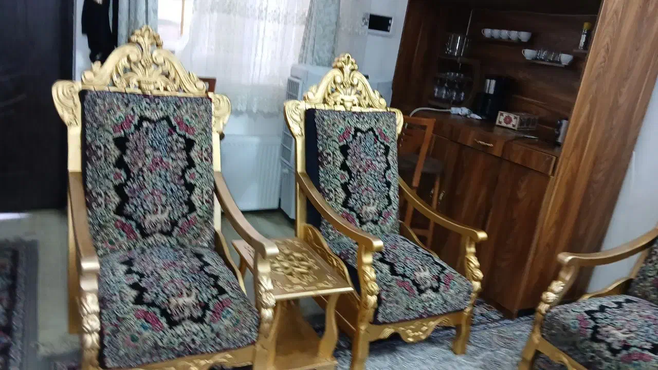 مبل قالی سناتوری چوب راش|مبلمان خانگی و میز عسلی|کرمان, |دیوار