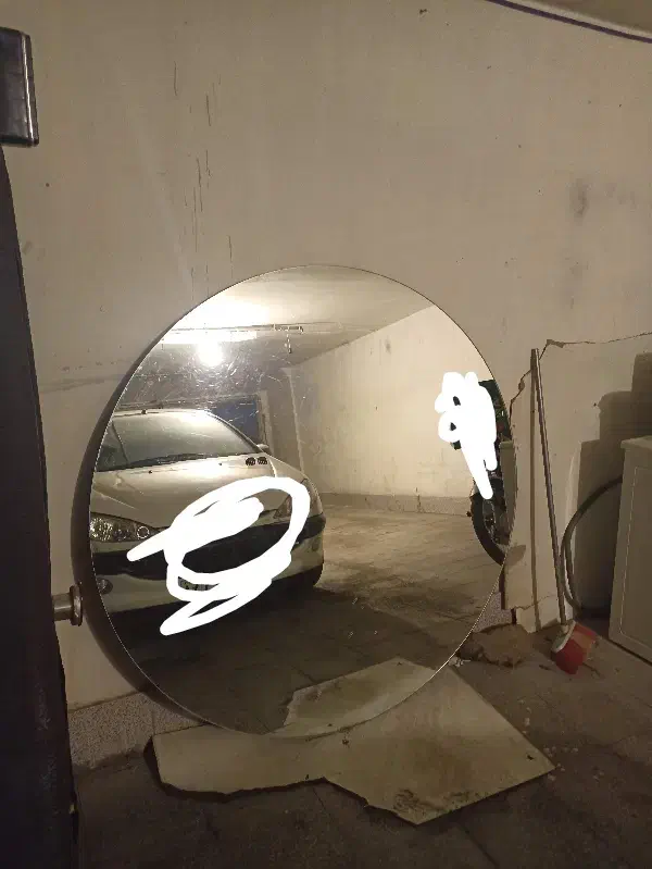 ایینه گرد قطر۱۵۰|آینه|همدان, |دیوار