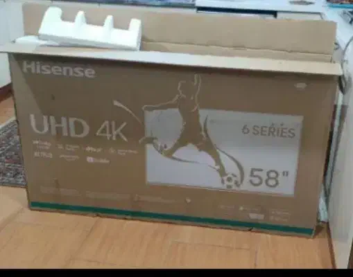 تلویزیون ال ای دی ۵۸اینج   هایسنس اکبند 4k|تلویزیون و پروژکتور|آبادان, |دیوار