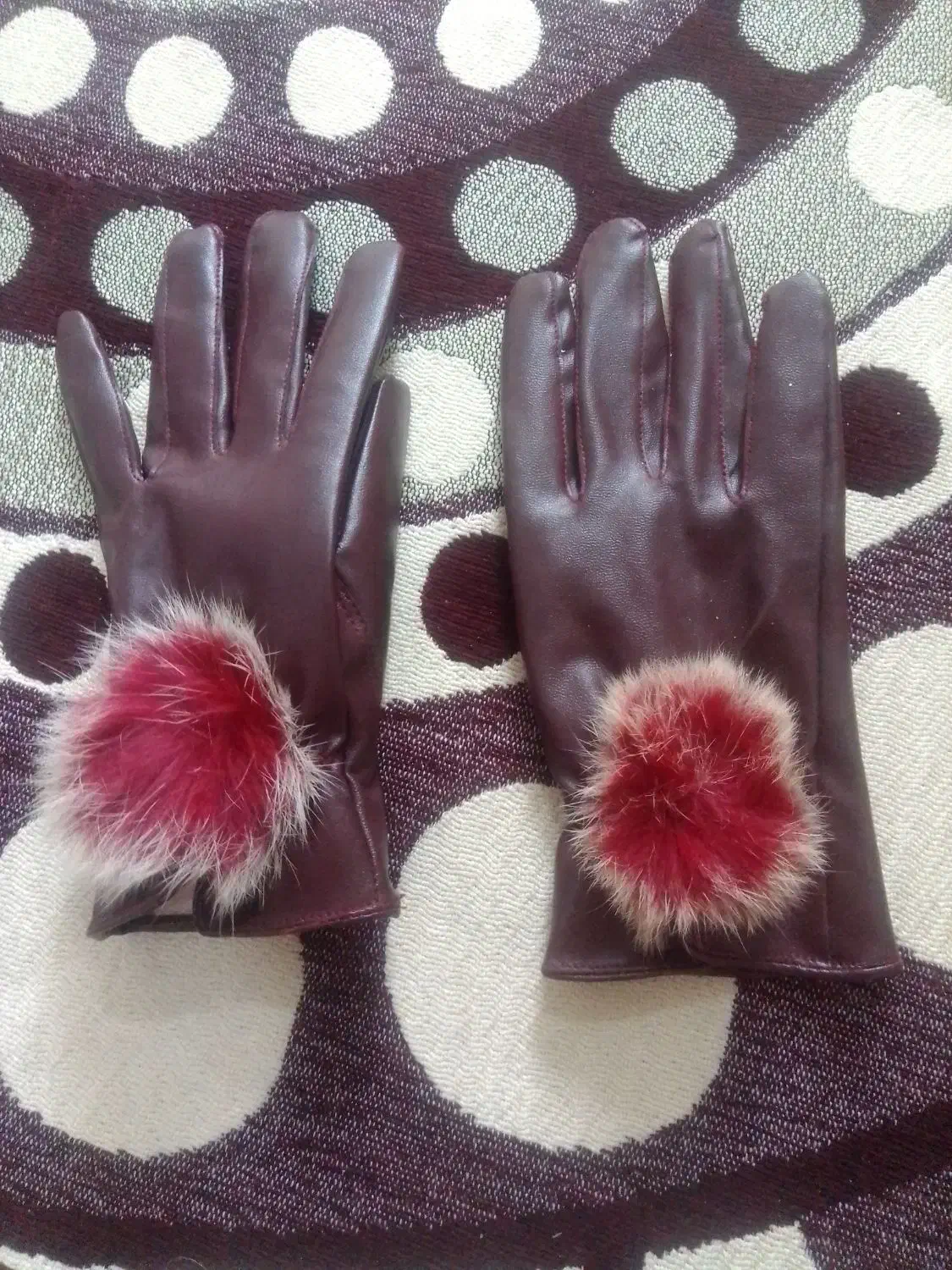 دستکش چرم تو خز نو|لباس|تبریز, |دیوار