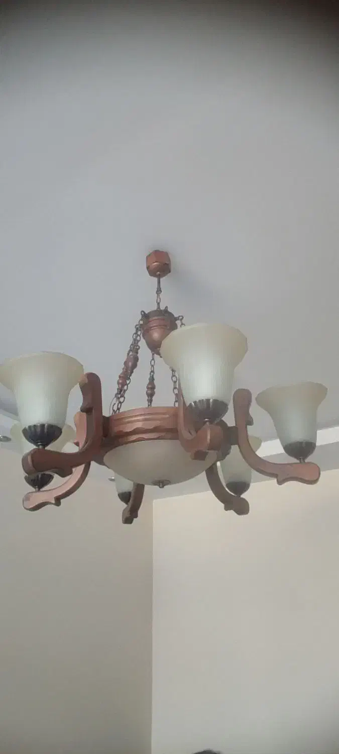 لوستر چوبی|لوستر و چراغ آویز|تهران, فلاح|دیوار