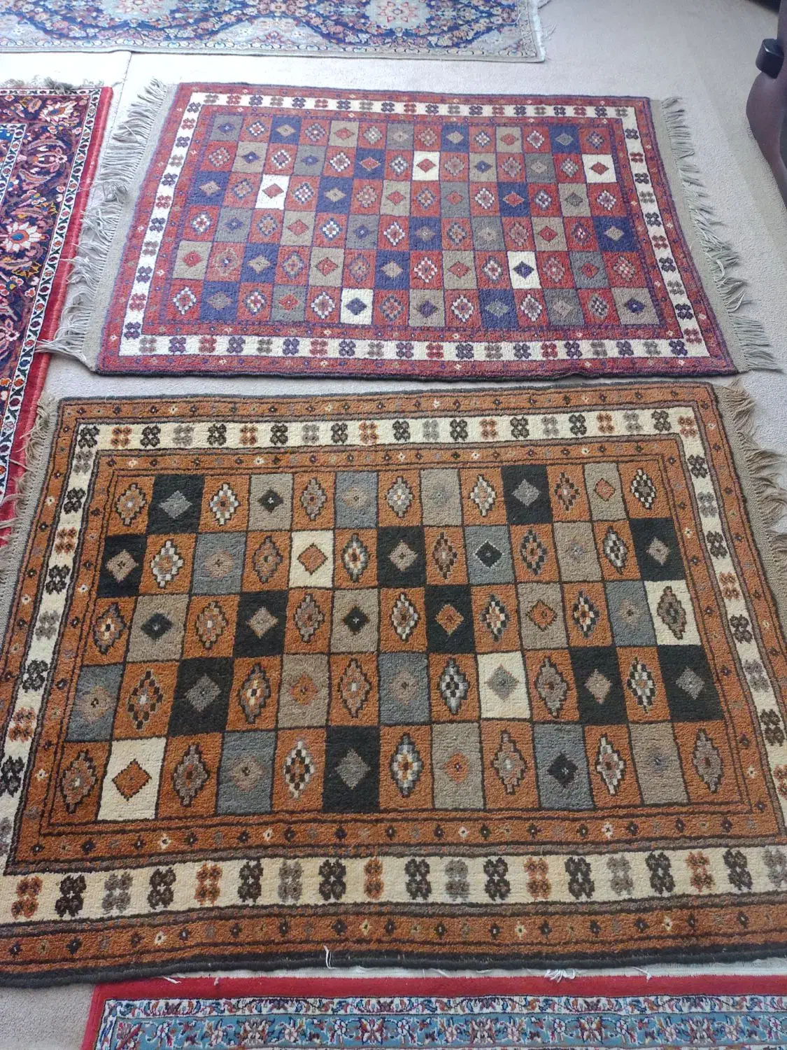 گلیم فرش کاملا پشمی دستباف|گلیم، جاجیم، گبه|باغ بهادران, |دیوار