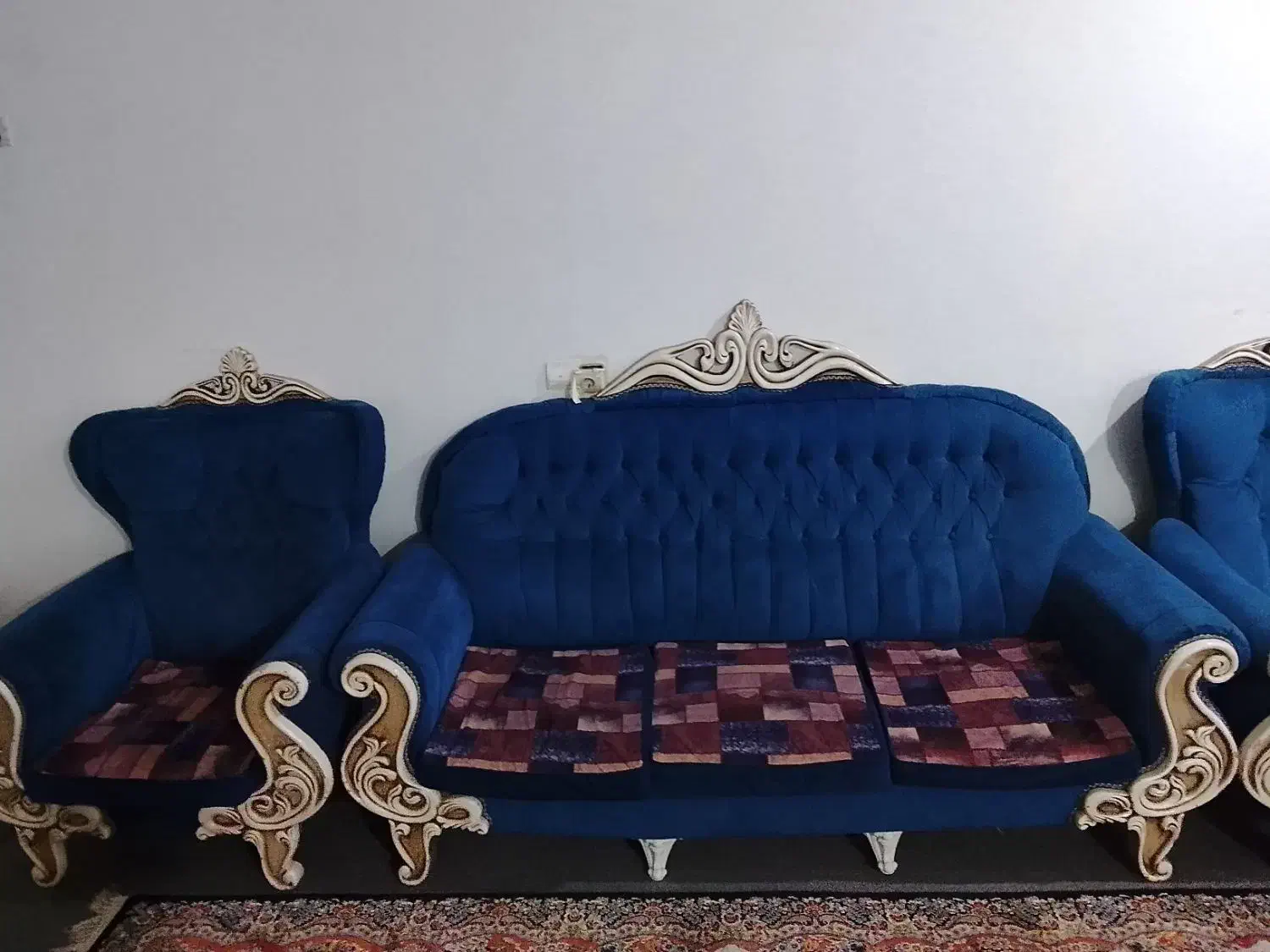 مبل سلطنتی با بهترین چوب محکم محکم|مبلمان خانگی و میز عسلی|اهواز, گلستان|دیوار