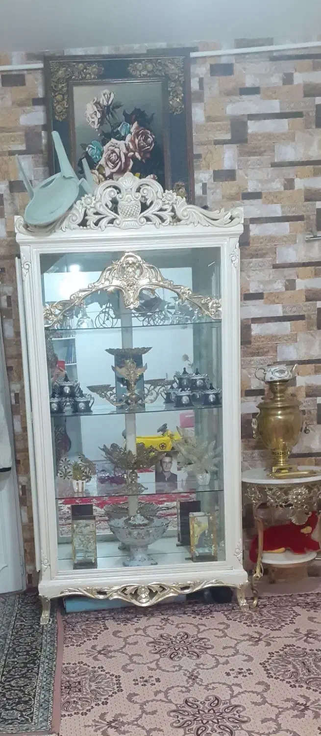 فروش بوفه چوبی سلطنتی|بوفه، ویترین، کنسول|تبریز, |دیوار