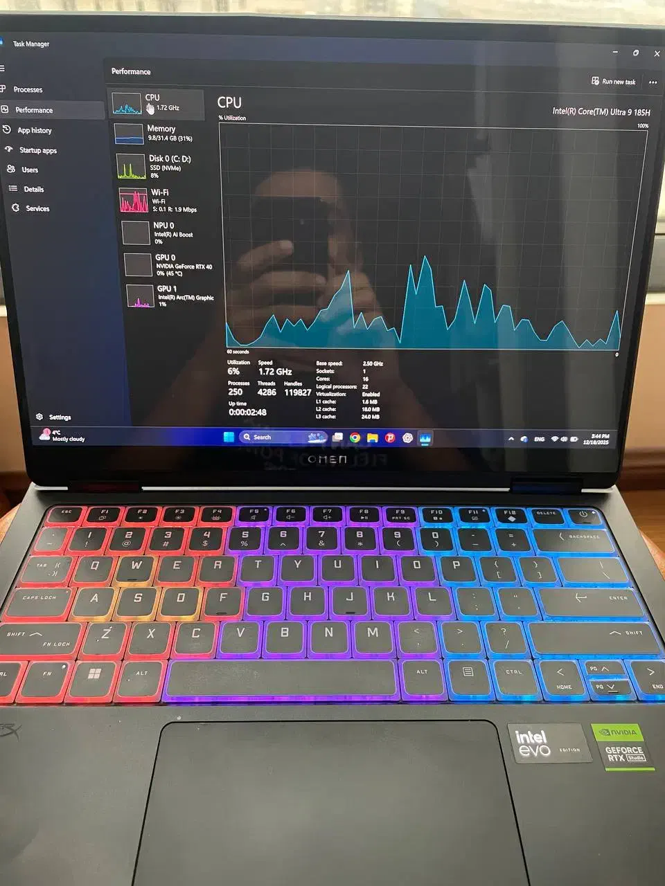 لپ تاپ hp omen 14 transcend Ultra 9|رایانه همراه|تهران, شهرک صدرا|دیوار