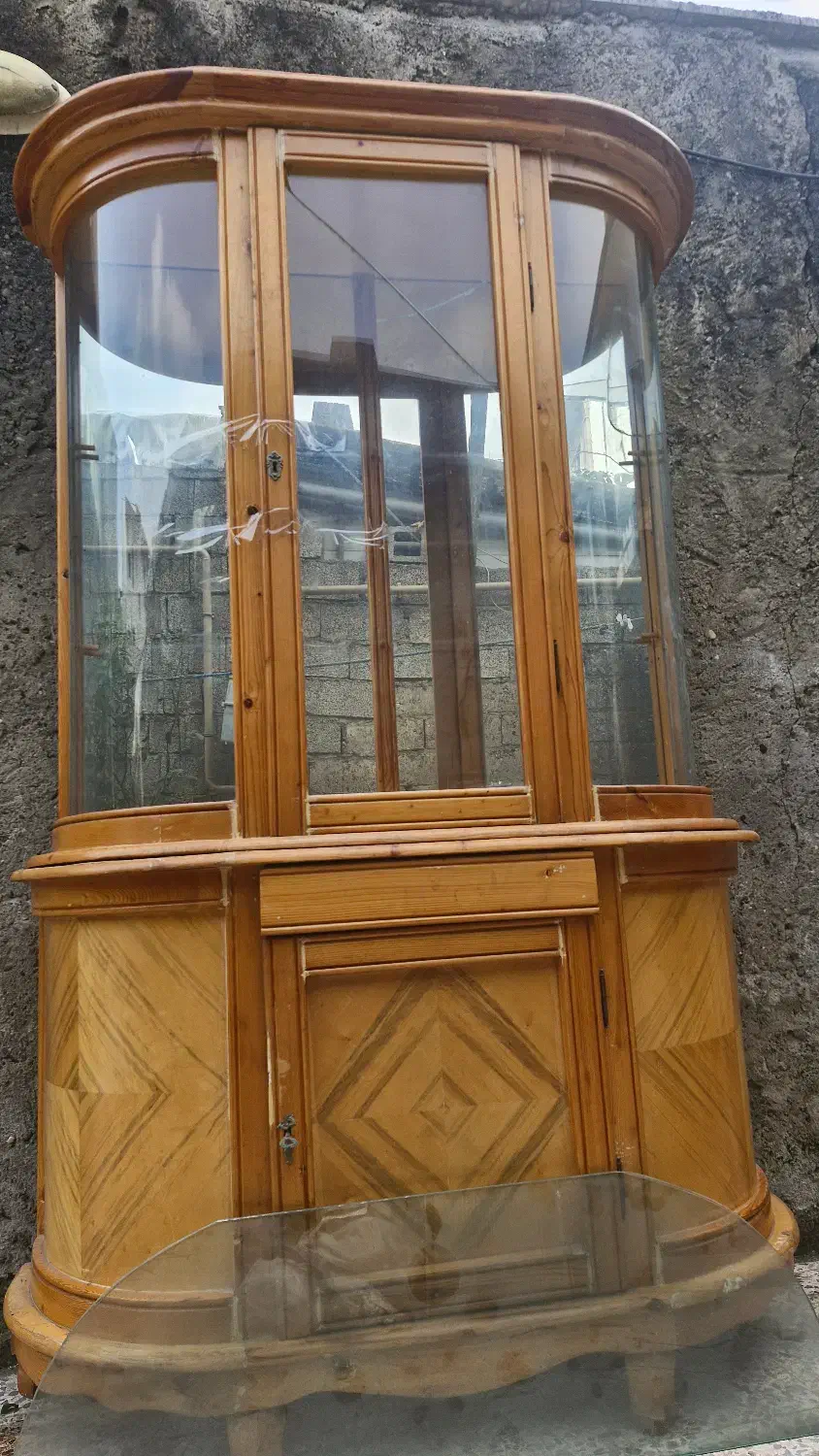 بوفه آیینه دار  نراد دو تیکه|بوفه، ویترین، کنسول|رشت, آب و برق|دیوار