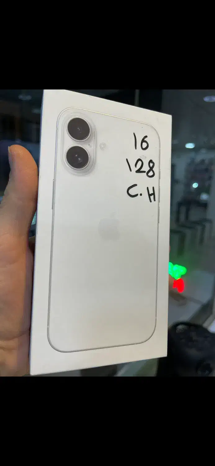 گوشی‌اپل‌مدل‌iPhone 16 128G CH/A سفید دوسیم 100%|موبایل|قزوین, |دیوار