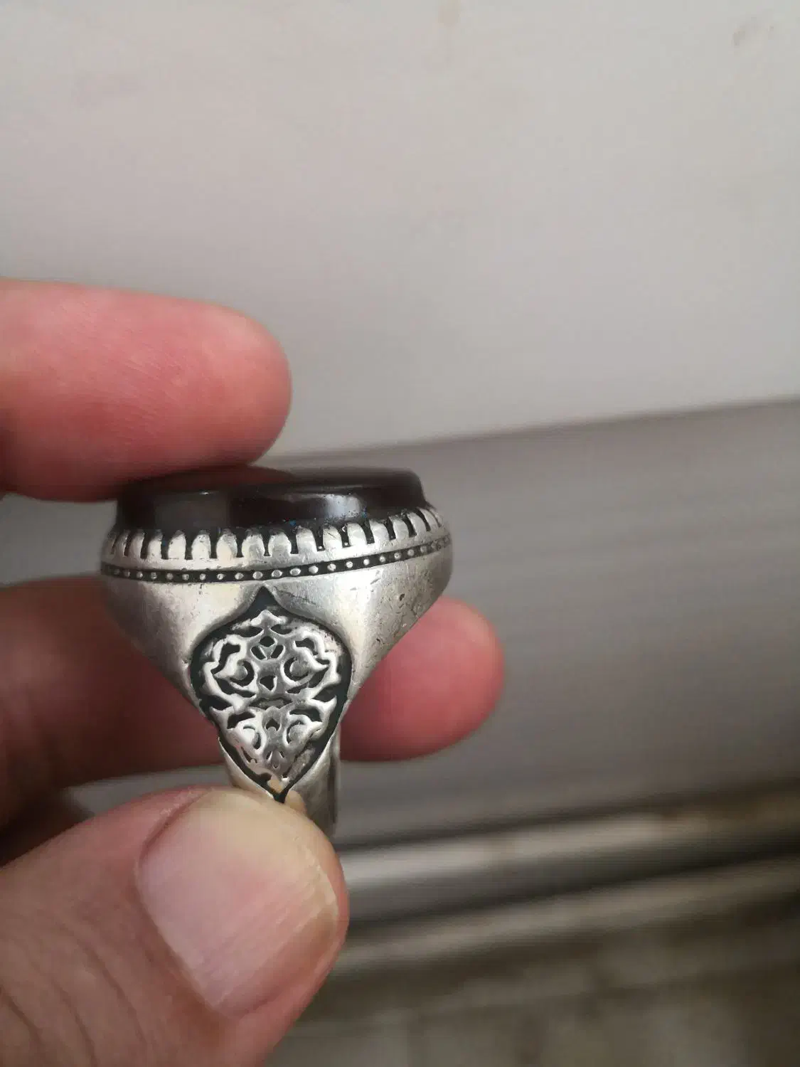 انگشتر عقیق کرزی و زمرد جی|جواهرات|کرج, حیدرآباد|دیوار