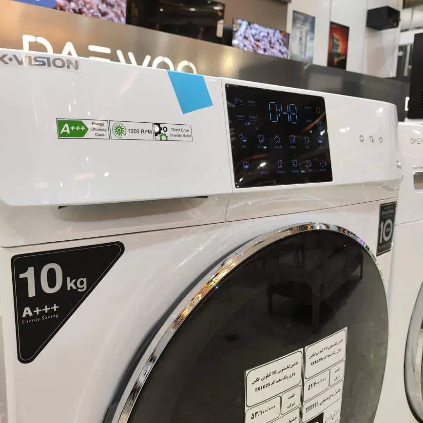 ماشین لباسشویی 10 کیلویی ایکس ویژن رنگ سفید TX102|ماشین لباسشویی و خشککن لباس|مشهد, الهیه|دیوار