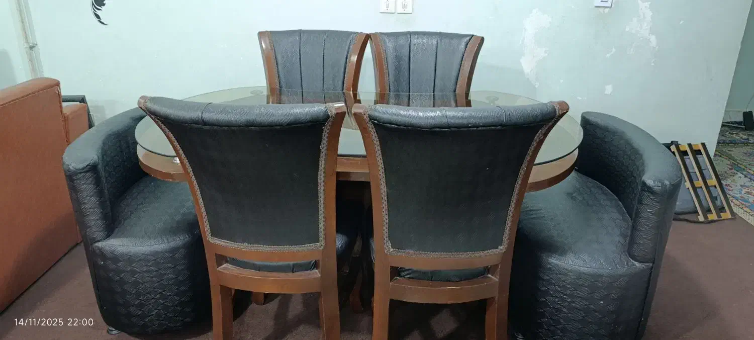 میز غذا خوری مبل دار شش نفره|میز و صندلی غذاخوری|چرام, |دیوار