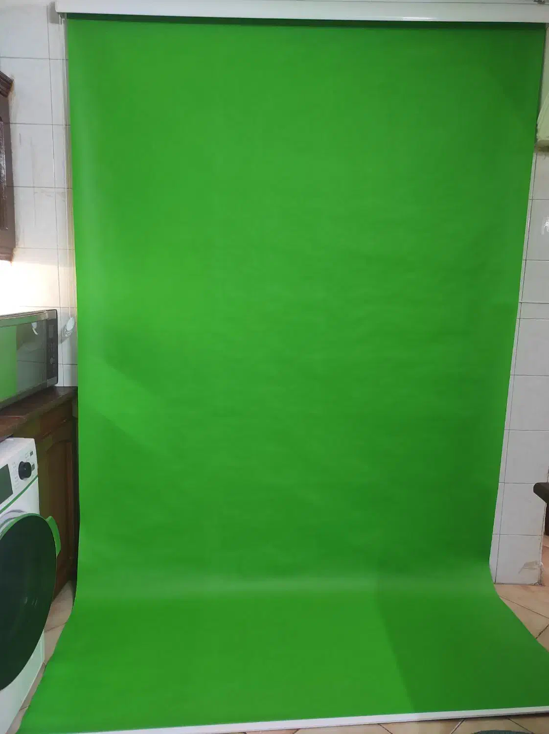 پرده شید سبز (کروماکی)|دوربین عکاسی و فیلمبرداری|رشت, چله خانه|دیوار