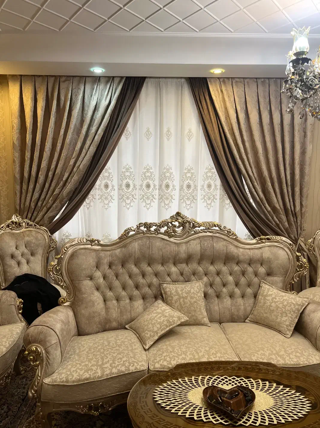 پرده|پرده، رانر، رومیزی|تهران, سازمان برنامه شمالی|دیوار