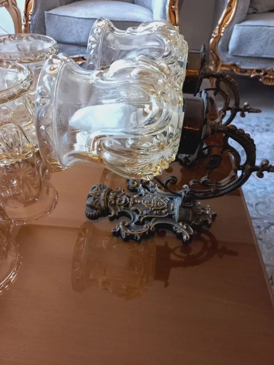 لوستر دیوارکوب آنتیک وقدیمی حباب لوستر چک|لوستر و چراغ آویز|تهران, امانیه|دیوار