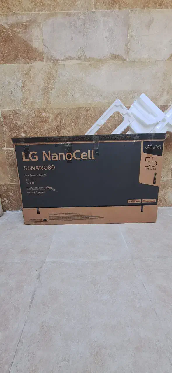 کارتن تلویزیون الجی 55 اینچ|تلویزیون و پروژکتور|خرمشهر, |دیوار