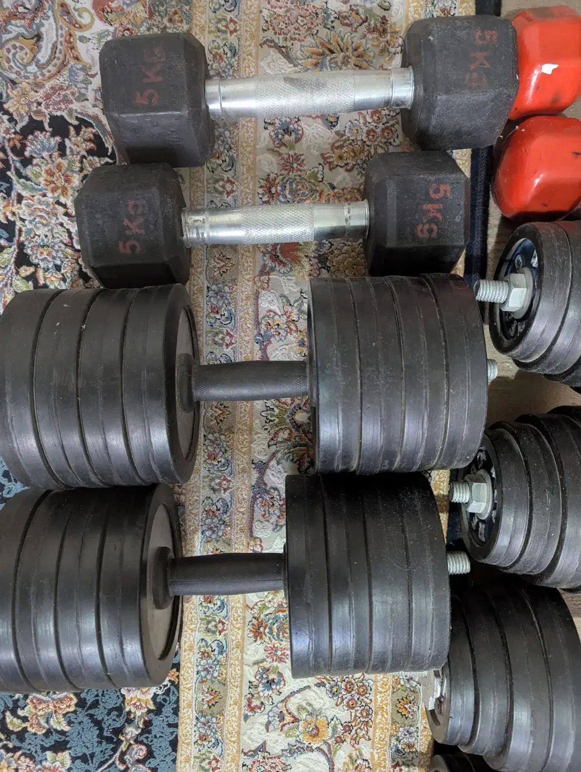 دمبل ثابت و متغیر|تجهیزات ورزشی|شیراز, شهرک گلدشت محمدی|دیوار