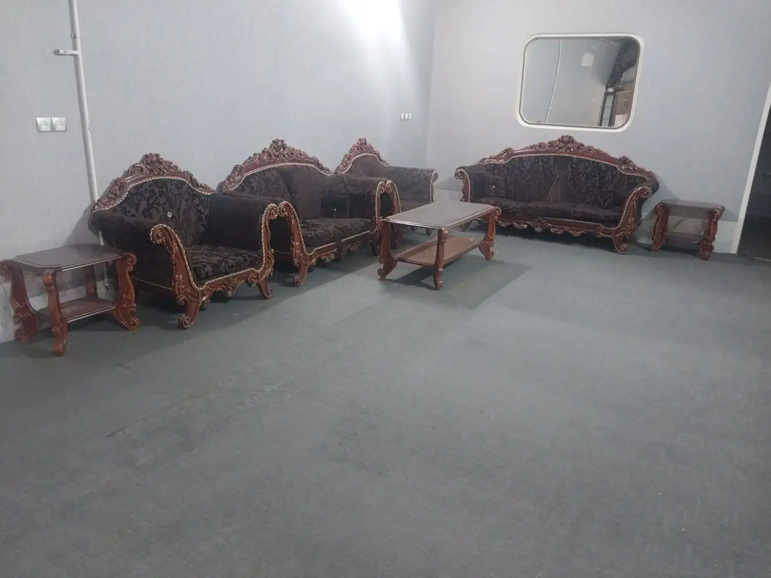 مبل ۷ نفره استیل راحتی|مبلمان خانگی و میز عسلی|قم, شهرک سازمان آب|دیوار