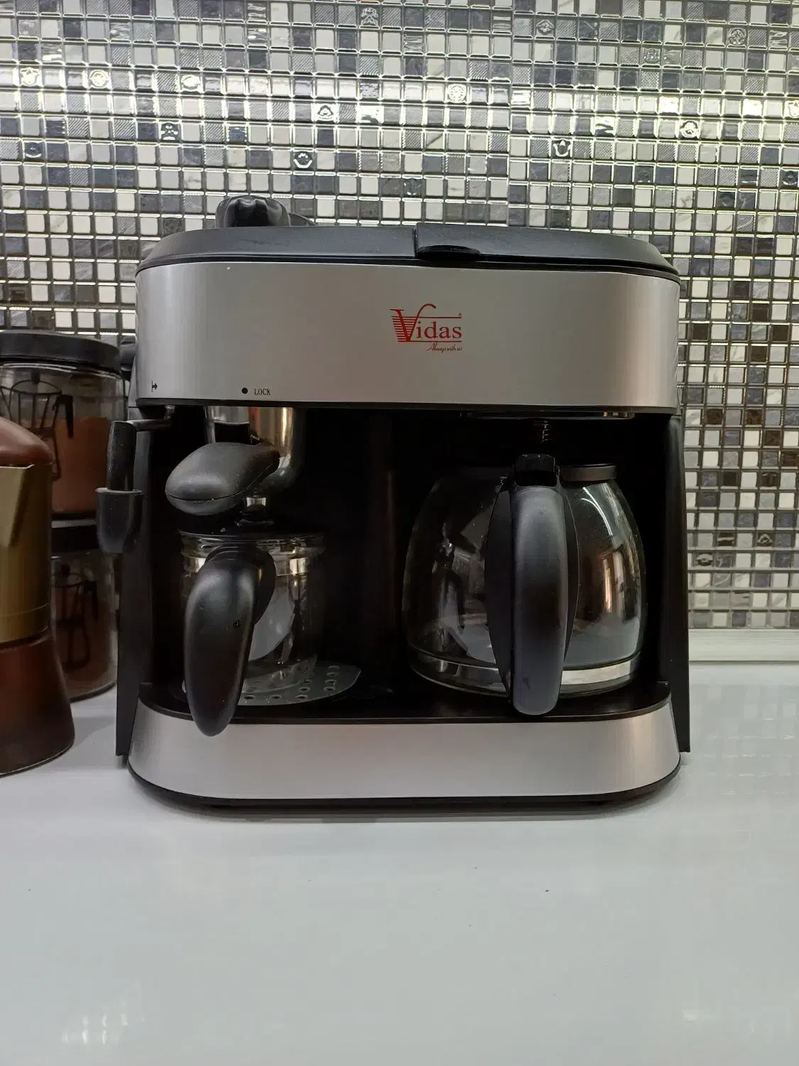 قهوه ساز دوقلو ویداس|سماور، چایساز، قهوهساز|بندر انزلی, آذربایجان|دیوار