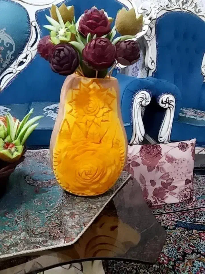 حکاکی کدو و هندوانه شب یلدا|خوردنی و آشامیدنی|مشهد, ایثارگران|دیوار