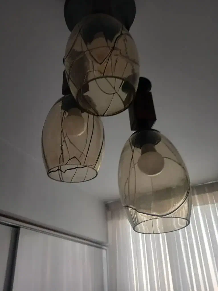 لوستر آویز ۳حبابی|لوستر و چراغ آویز|تهران, باشگاه نفت|دیوار