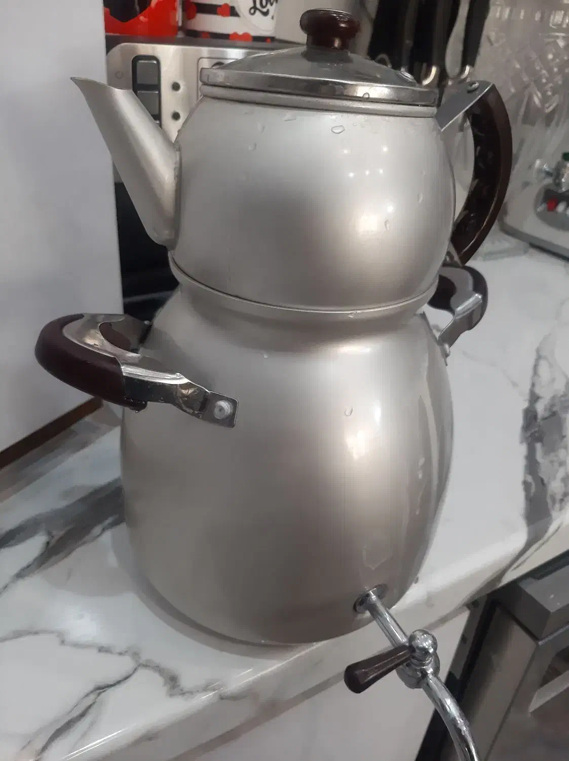 کتری و قوری سر هم|قوری، کتری، قهوه‌ساز دستی|خمینی‌شهر, |دیوار