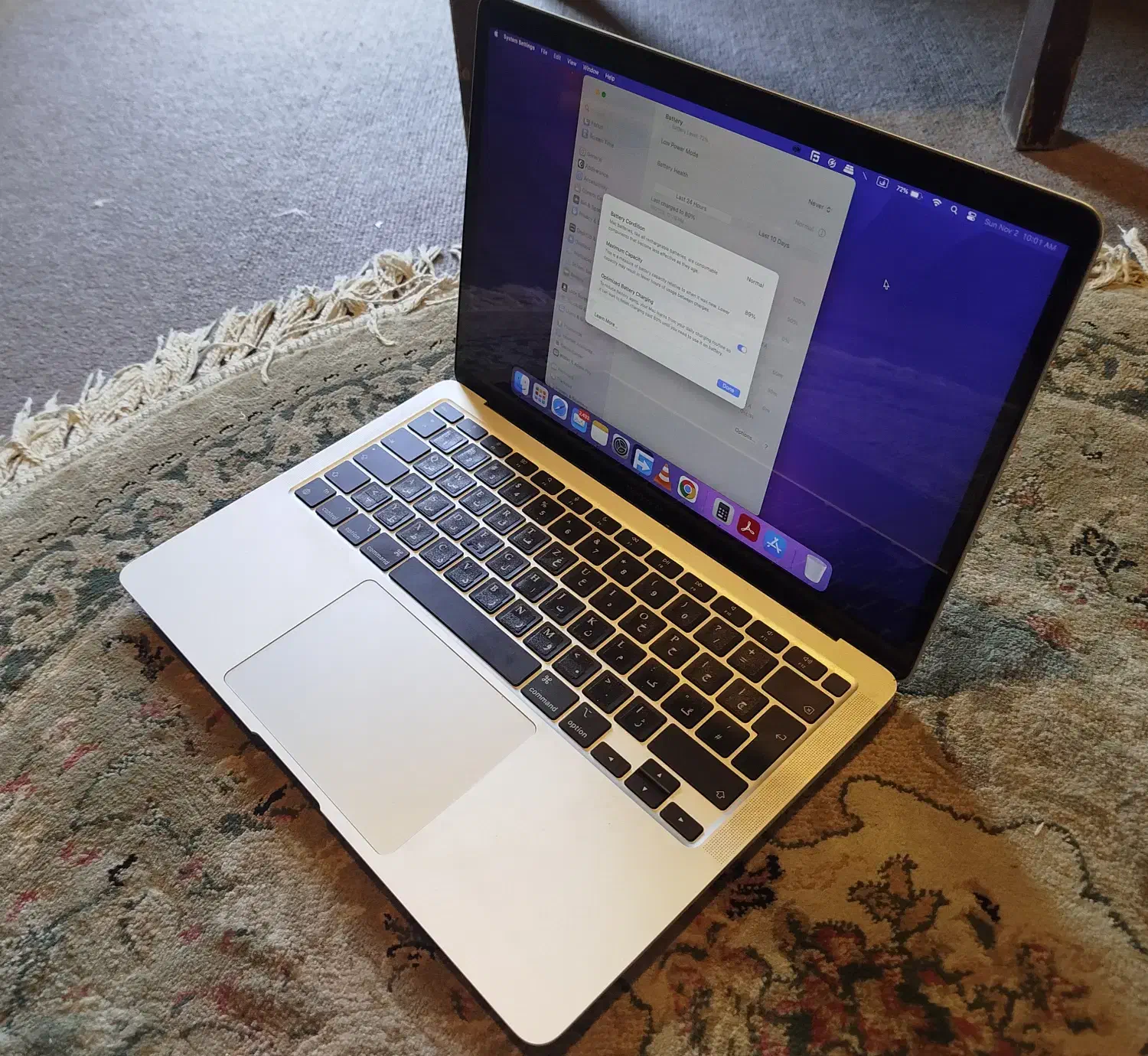 Macbook Air M1 8GB 256GB 2020 (مک بوک ایر)|رایانه همراه|تهران, اقدسیه|دیوار