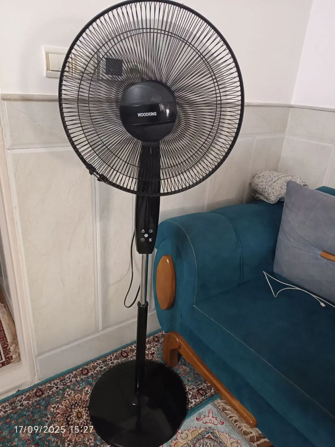 پنکه نو چند بار استفاده شده با کنترل|پنکه و تصفیه‌کنندهٔ هوا|قم, آذر (نکویی)|دیوار