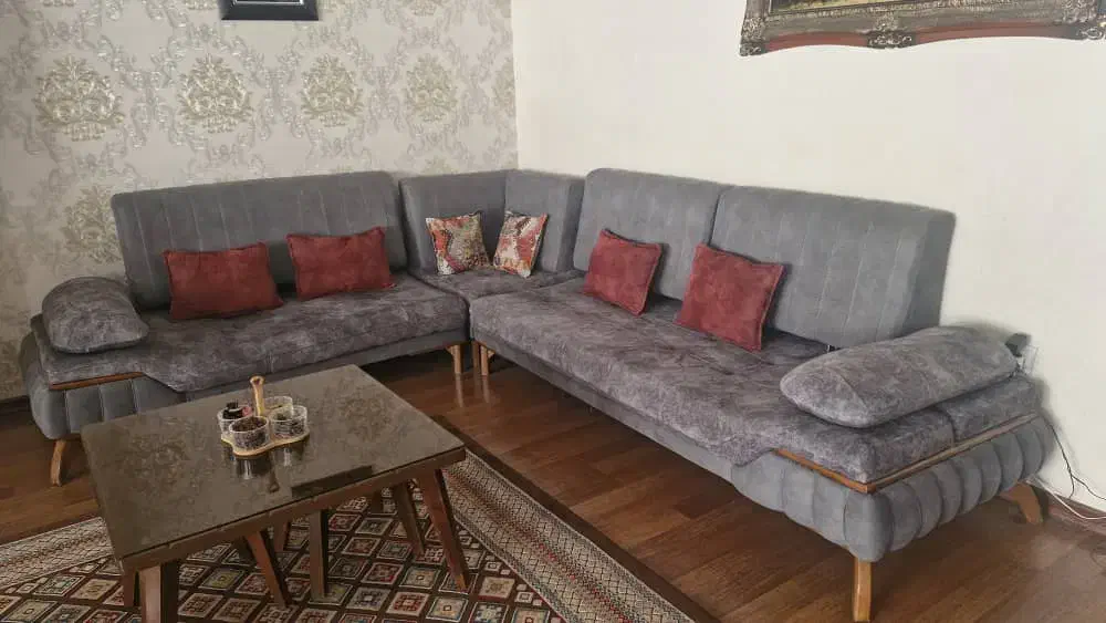 مبل ال مکانیزم (تختخواب شو)بسیار تمیز|مبلمان خانگی و میز عسلی|کرج, عظیمیه|دیوار