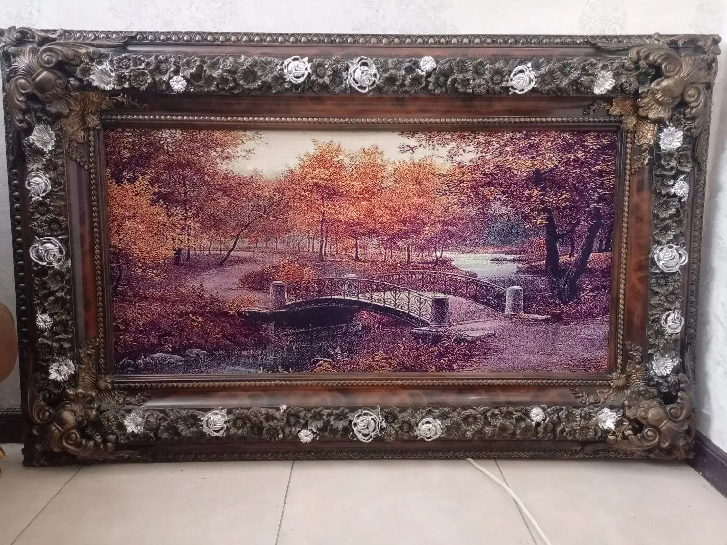 تابلو فرش ماشینی|تابلو فرش|ری, فیروزآبادی|دیوار