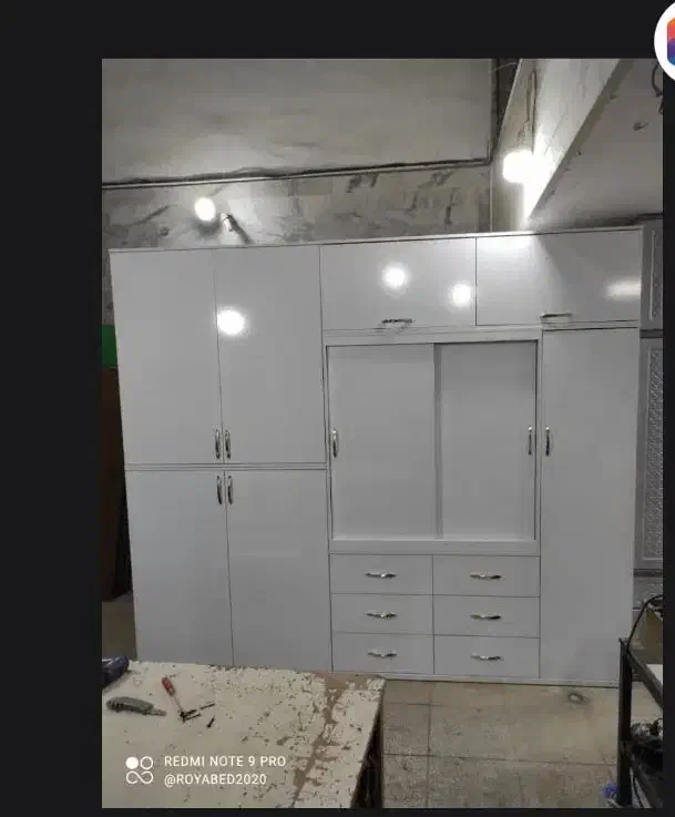 کمدهای دیواری پیش‌ساخته همراه با جا رختخوابی|جاکفشی، کمد، دراور|خمینی‌شهر, |دیوار