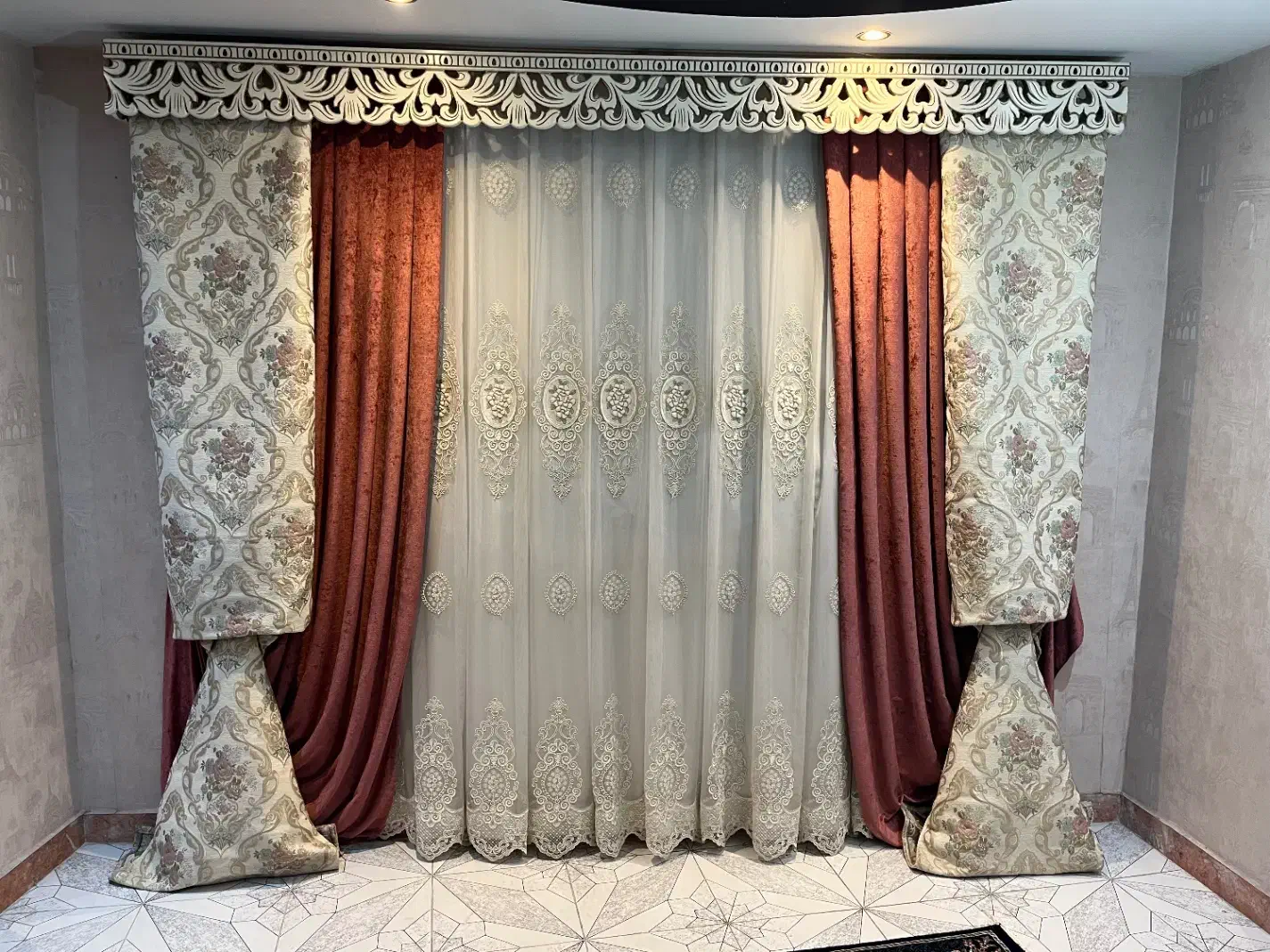 پرده|پرده، رانر، رومیزی|رشت, صفاری|دیوار