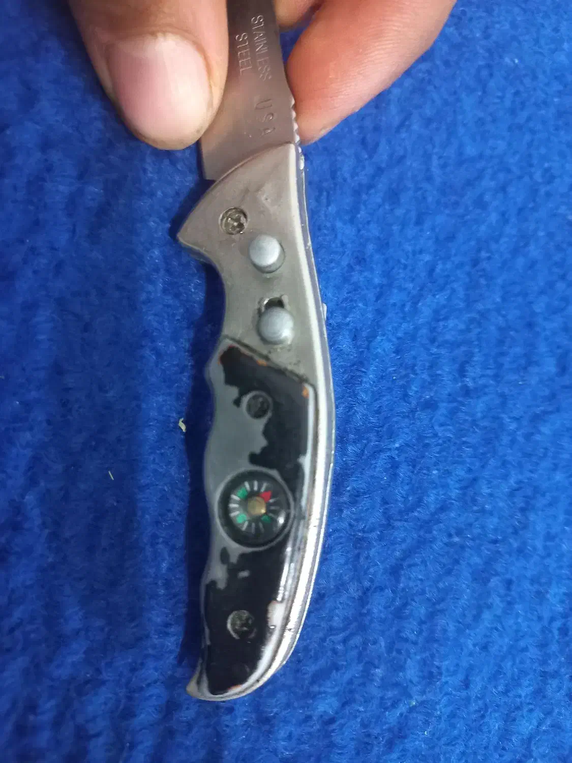 چاقو استیل اصل آمریکاه|کلکسیون اشیاء عتیقه|شیراز, منطقه هوایی شهید دوران|دیوار