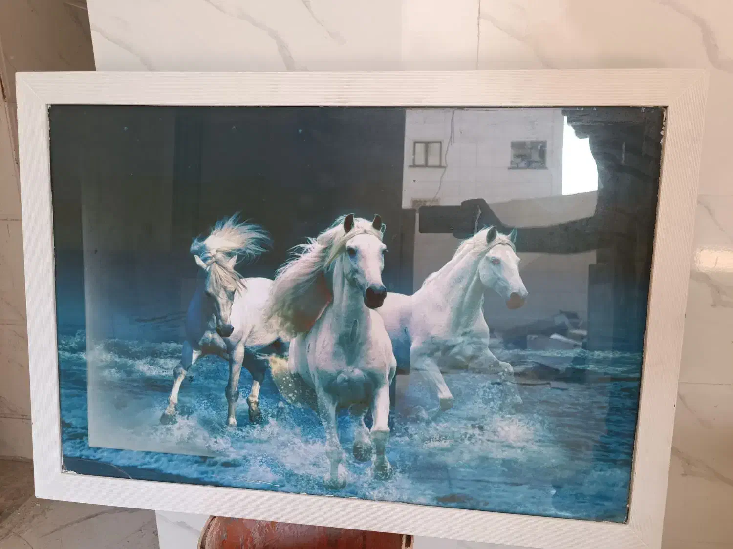 تابلو زیبای اسب با نور پشت زمینه|تابلو، نقاشی، عکس|بندرعباس, |دیوار