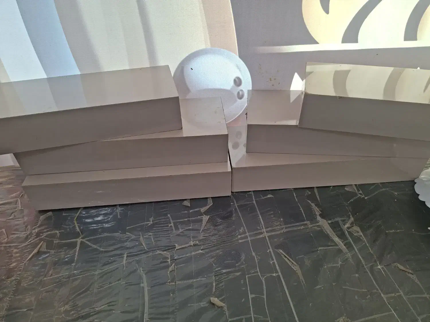 شلف دیواری ۶ عدد ام دی اف|کتابخانه، شلف، قفسههای دیواری|کرمانشاه, |دیوار