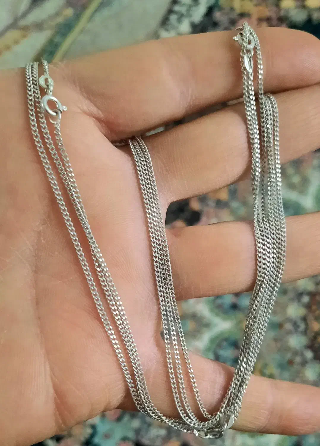 زنجیر نقره آک|جواهرات|سنندج, |دیوار