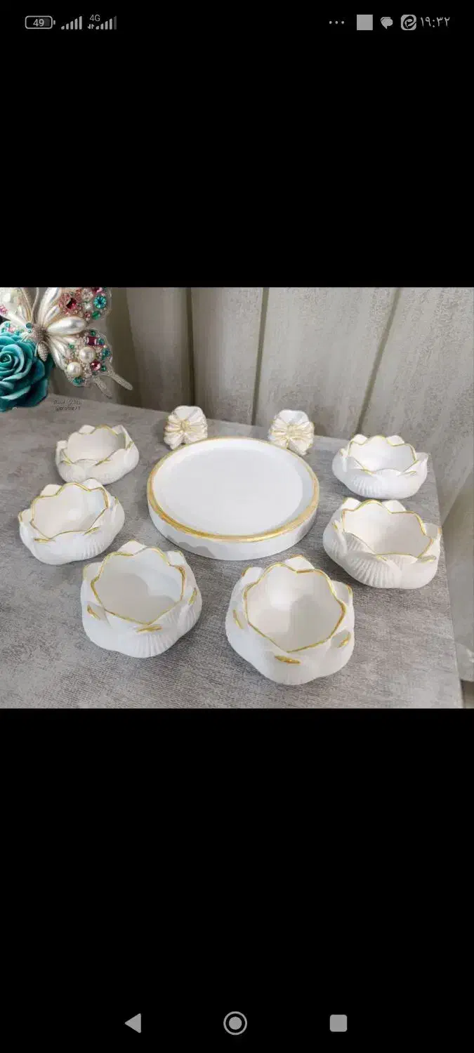 هفت سین سنگ مصنوعی (طرح چوب)|ظروف سرو و پذیرایی|قم, نیروگاه|دیوار