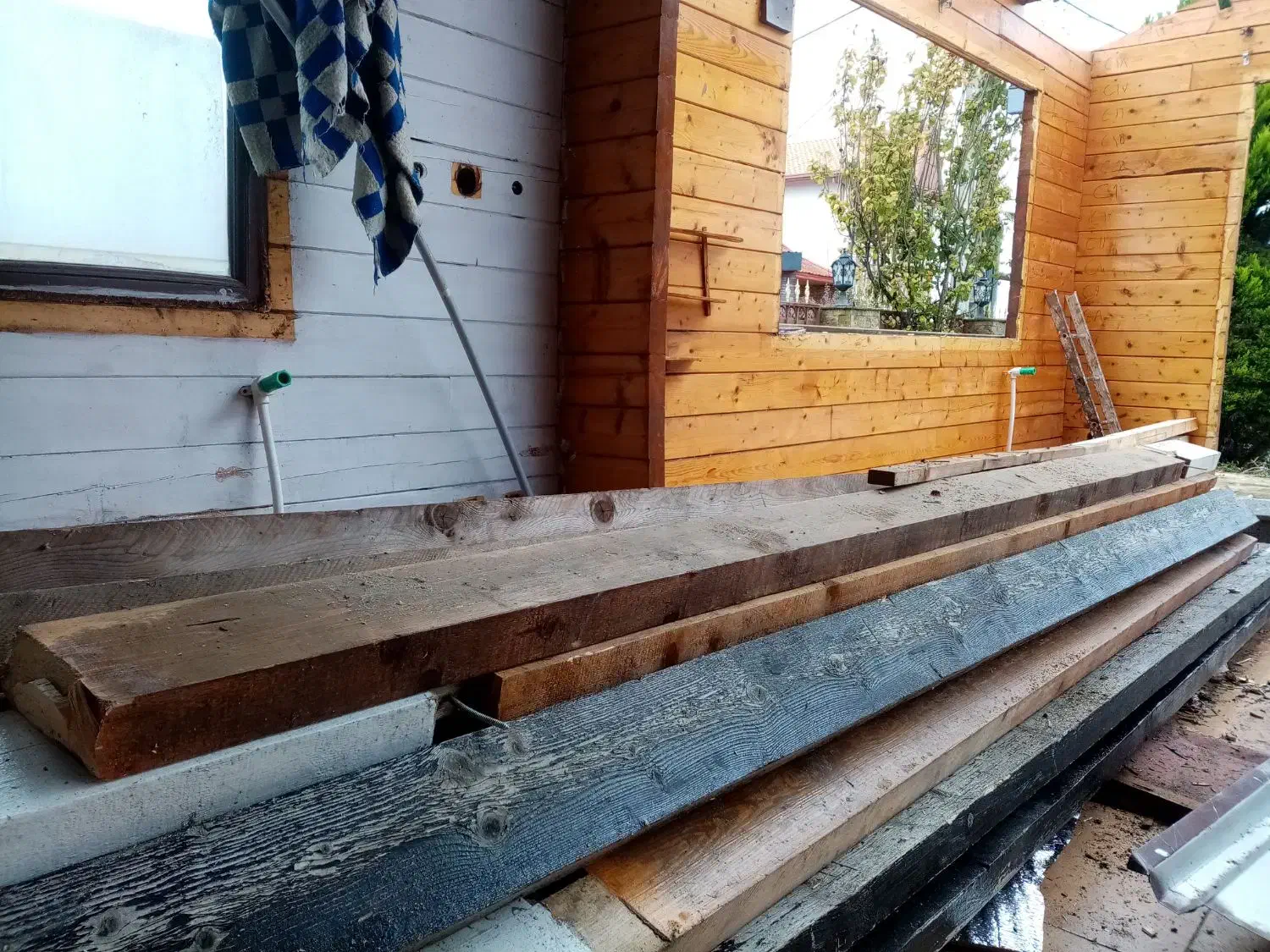 چوب تخته الوار روسی ضخامت 7|مصالح و تجهیزات ساختمان|رودهن, |دیوار