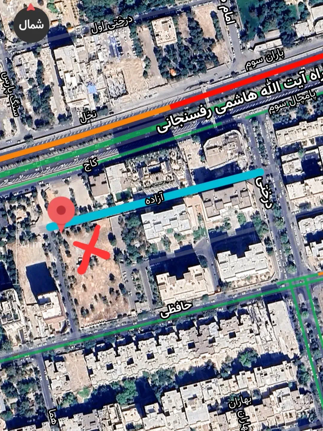 اجاره زمین ۱۰۰۰متر -برای تعمیرگاه، کارواش، گلخانه|اجارهٔ دفتر صنعتی، کشاورزی، تجاری|تهران, درختی|دیوار