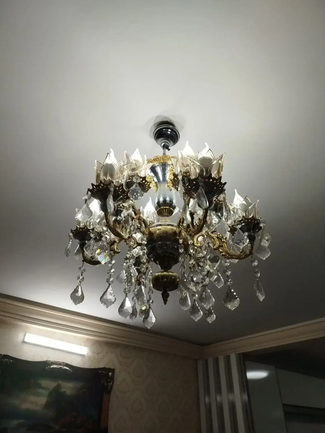 لوستر ۱۲شعله|لوستر و چراغ آویز|اراک, |دیوار