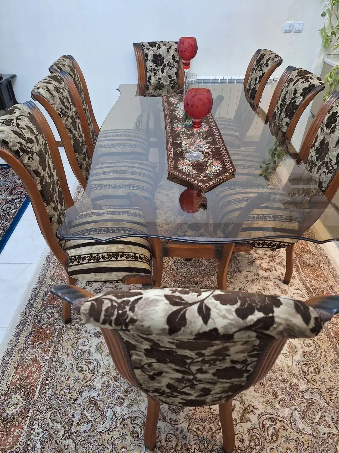 میز نهار خوری ۸ نفره|میز و صندلی غذاخوری|تهران, مجیدآباد|دیوار