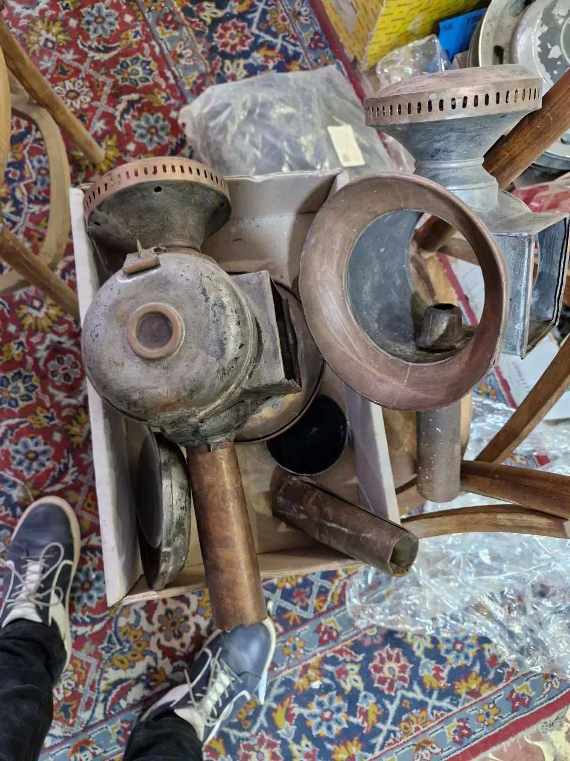 فانوس فایتون عتیقه|کلکسیون اشیاء عتیقه|تبریز, |دیوار