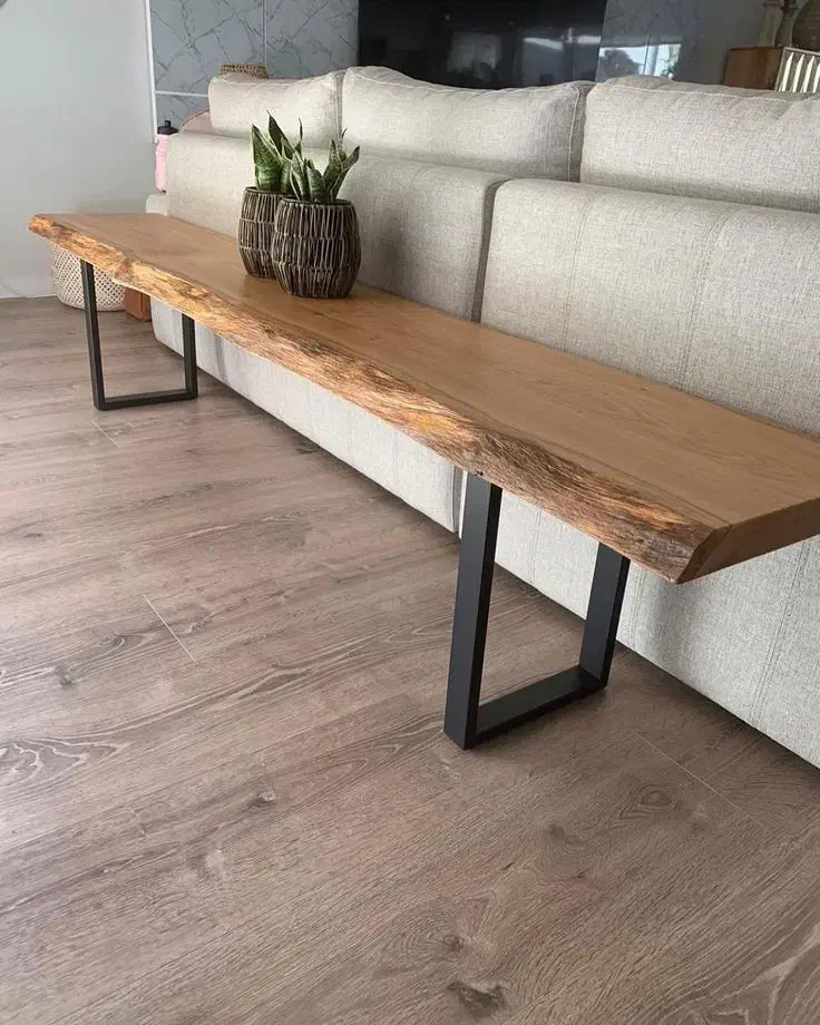 میز جلو مبلی و تی وی و کنسول چوبی روستیک|مبلمان خانگی و میز عسلی|ساری, |دیوار