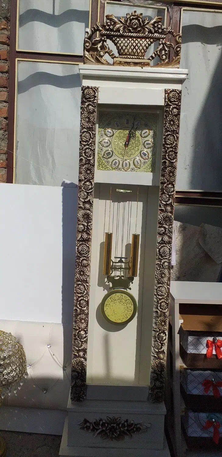 ساعت ایستاده کنده کاری|مبلمان خانگی و میز عسلی|بناب, |دیوار